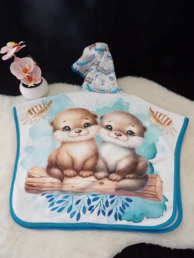 Poncho de bain bambou