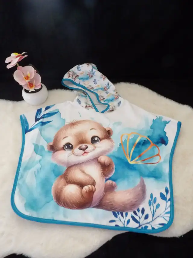 Poncho de bain bambou