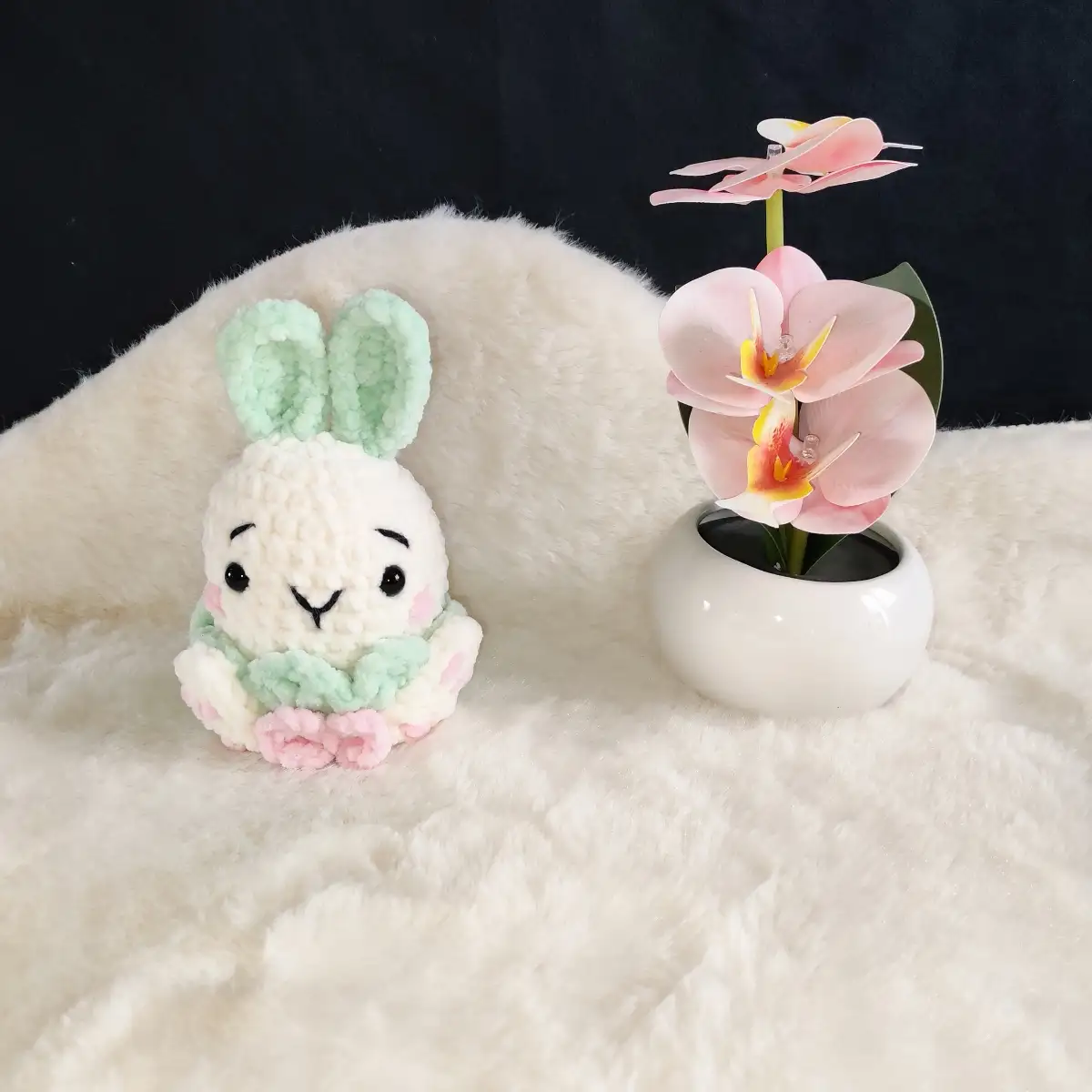 Lapin dans son nid