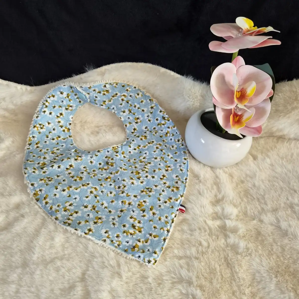 Bavoir bandana coton